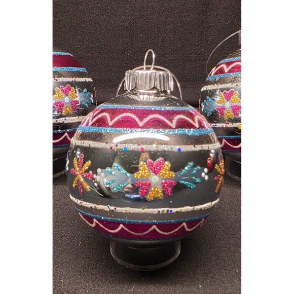Christopher Radko Shiny Brite Vintage Style Glass Christmas Ornaments - Picture 3 of 6